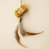 インディアン ドラム&フェザー アクセサリー/Native American Drum Ornament
