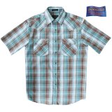 ペンドルトン 半袖 ウエスタンシャツ ターコイズ・ブラウン/Pendleton Shortsleeve Western Shirt