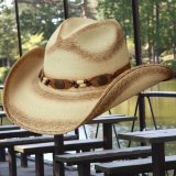 ウエスタン ストローハット（ナチュラル・パーム）/Western Straw Hat