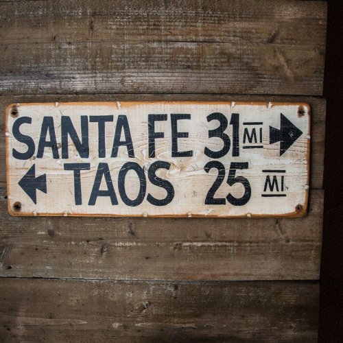 画像クリックで大きく確認できます　Click↓1: サンタフェ タオス 木製サイン/Wood Sign