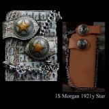 ファニー 1$ モーガンコイン スターコンチョ/Funny 1$ MORGAN★STAR★COIN CONCHO・37mm