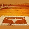 牛毛皮 ウエスタン ラグ（テキサスロングホーン）/Cowhide Long Horn Rug