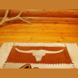 牛毛皮 ウエスタン ラグ（テキサスロングホーン）/Cowhide Long Horn Rug