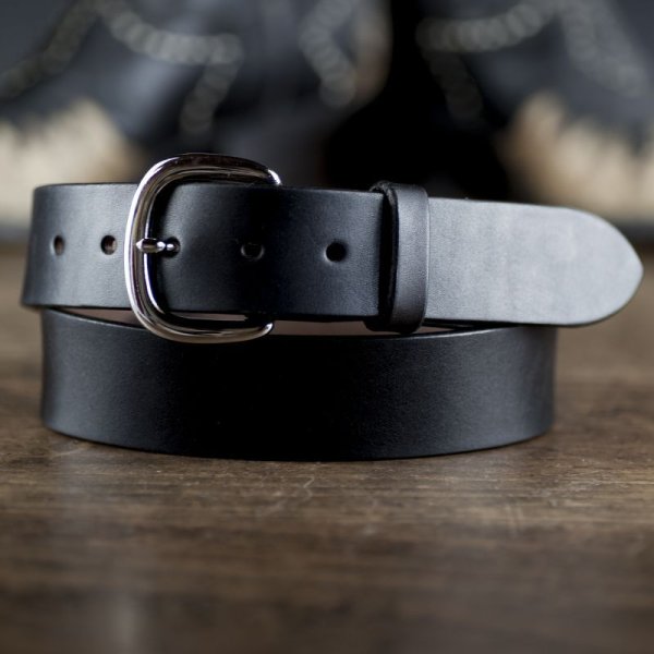 画像1: ファニー 38mm ハーネス ベルト（ブラック）/Funny 1-1/2"Harness Belt(Black)