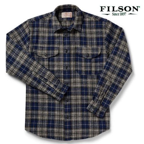 画像クリックで大きく確認できます　Click↓1: フィルソン ノースウエスト ウールシャツ（ダークブループラッド）/Filson Northwest Wool Shirt