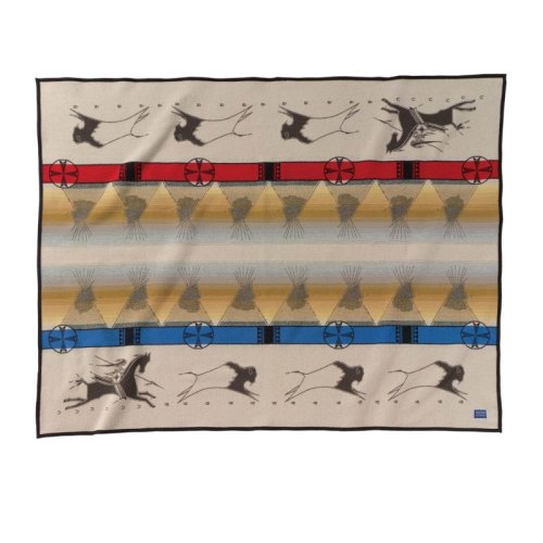 画像クリックで大きく確認できます　Click↓1: ペンドルトン ブランケット ラコタウェイオブライフ /Pendleton Lakota Way of Life Blanket