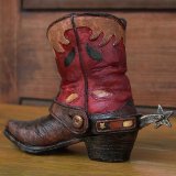 ウエスタンブーツ型 ペンホルダー（レッド）/Western Boot Pen Holder