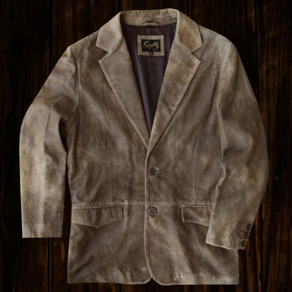 画像1: スカリー ラギッド ラム レザー ジャケット（ビンテージブラウン）42/Scully Leather Jacket