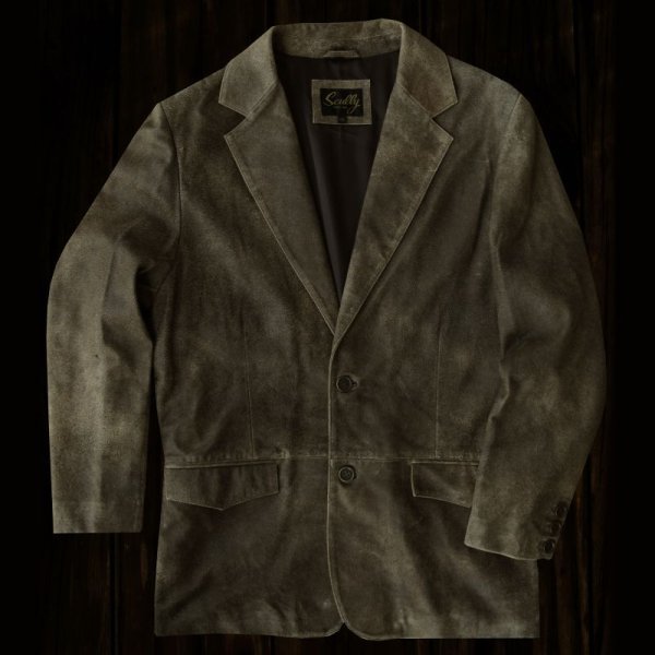 画像1: スカリー ラギッド ラム レザー ジャケット（ビンテージダークブラウン）40/Scully Leather Jacket