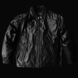 ボマー ジャケット（ブラック）M/Leather Bomber Jacket(Black)