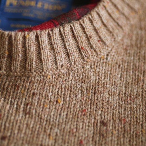 画像クリックで大きく確認できます　Click↓2: ペンドルトン シェトランドウール セーター（キャメル）/Pendleton Shetland Wool Sweater