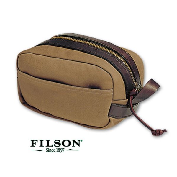 画像1: フィルソン トラベルキット（タン）/Filson Travel Kit(Tan)