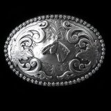 ノコナ ベルト バックル ホースヘッド フローラル/Nocona Belt Buckle