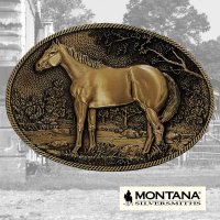 モンタナシルバースミス ベルト バックル スタンディングホース/Montana Silversmiths Belt Buckle
