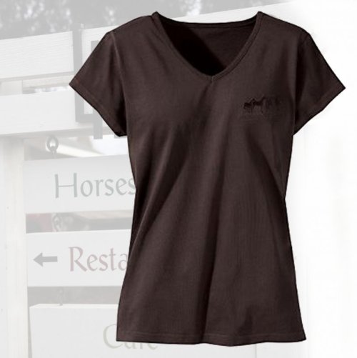 画像クリックで大きく確認できます　Click↓1: ポニー デザイン 半袖Tシャツ ダークブラウン（レディース）S/Ponies Shortsleeve T-shirt(Dark Brown・Women's)