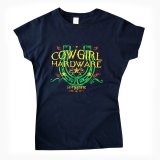 レディース ウエスタン Tシャツ ラッキーホースシュー ネイビー（半袖）/Women's Western T-shirt