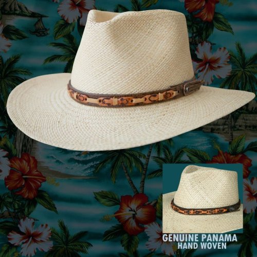 画像クリックで大きく確認できます　Click↓1: パナマ リゾート ストローハット（ナチュラル）/Outdoor Straw Hat