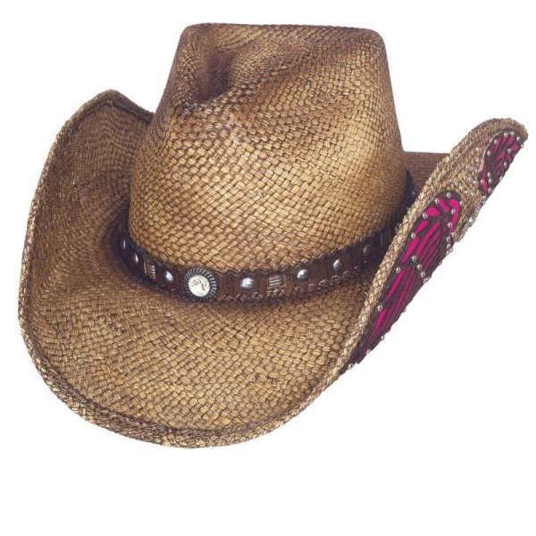 画像1: ブルハイド ハンドウーブンパナマ ウエスタン ストローハット（ウエスタンインスピレーション）/BULLHIDE Western Straw Hat Western Inspiration