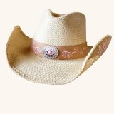 ブルハイド ウエスタン ストローハット（ビコーズオブユー）/BULLHIDE Western Straw Hat Because of You