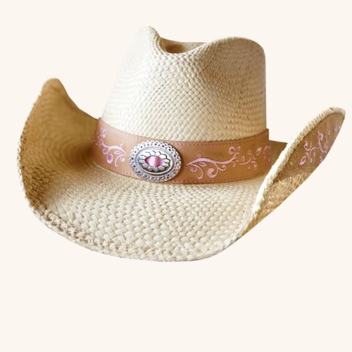 画像クリックで大きく確認できます　Click↓1: ブルハイド ウエスタン ストローハット（ビコーズオブユー）/BULLHIDE Western Straw Hat Because of You