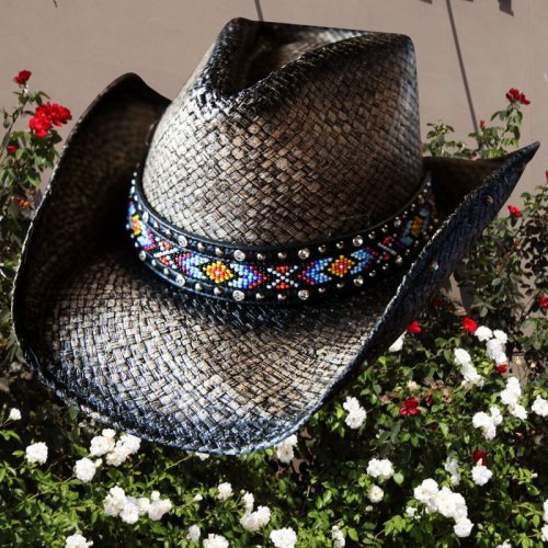 画像クリックで大きく確認できます　Click↓1: ブルハイド ウエスタン ストローハット（ラブマイセルフ）/BULLHIDE Western Straw Hat Love Myself