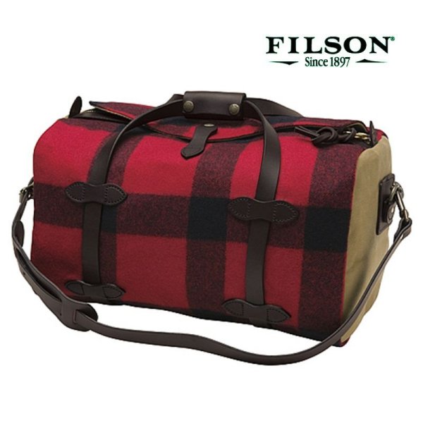 画像1: フィルソン マッキーノ スモールダッフル（レッド×ブラック）/Filson Mackinaw Small Duffle Bag(Red×Black)