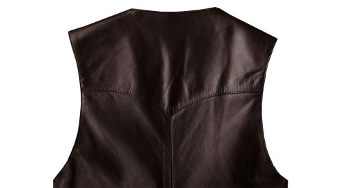 画像クリックで大きく確認できます　Click↓2: コンチネンタル レザー ウエスタン レザーベスト（エスプレッソ）/Continental Leather Fashions Western Leather Vest(Espresso)