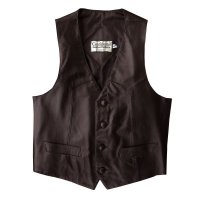 コンチネンタル レザー ウエスタン レザーベスト（エスプレッソ）/Continental Leather Fashions Western Leather Vest(Espresso)