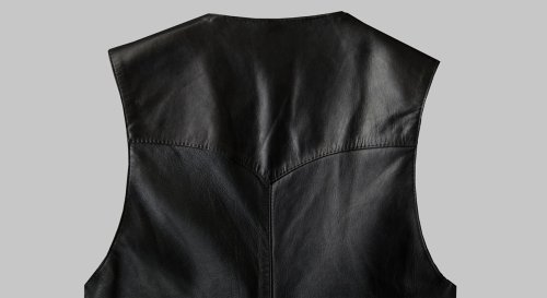 画像クリックで大きく確認できます　Click↓2: コンチネンタル レザー ウエスタン レザーベスト（ブラック）/Continental Leather Fashions Western Leather Vest(Black)  