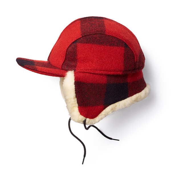 画像2: フィルソン ダブルマッキーノ キャップ（レッド×ブラック）/Filson Double Mackinaw Cap(Red×Black)