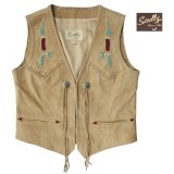 スカリー ウエスタン フリンジ ベスト（ビーズ・タン）XS/Scully Fringe Vest(Women's)