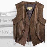 スカリー ウエスタン フリンジ ベスト（ブラウン）XS/Scully Western Fringe Vest(Women's)