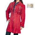 スカリー ウエスタン フリンジ レザー コート（レッド）M/Scully Leather Fringe Coat(Women's)