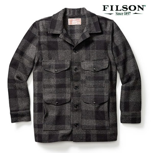 画像1: フィルソン マッキーノ クルーザー（グレー×ブラック）38（身幅58cm）/Filson Mackinaw Cruiser(Gray×Black)