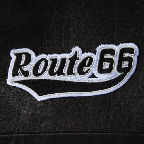 画像クリックで大きく確認できます　Click↓1: ワッペン ルート66 ブラック・シルバー/Patch Route 66