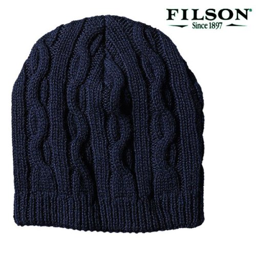 画像クリックで大きく確認できます　Click↓1: フィルソン バージンウール ヘビー ニット キャップ（ネイビー）/Filson Heavy Knit Cap