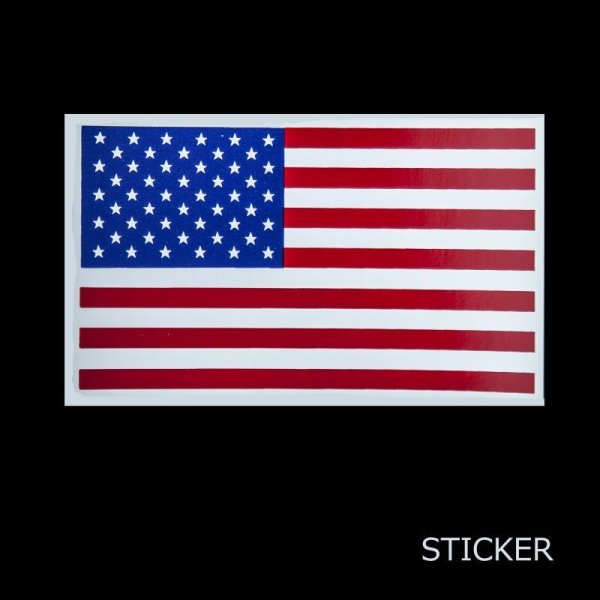 画像1: ビニール ステッカー アメリカ国旗/Sticker
