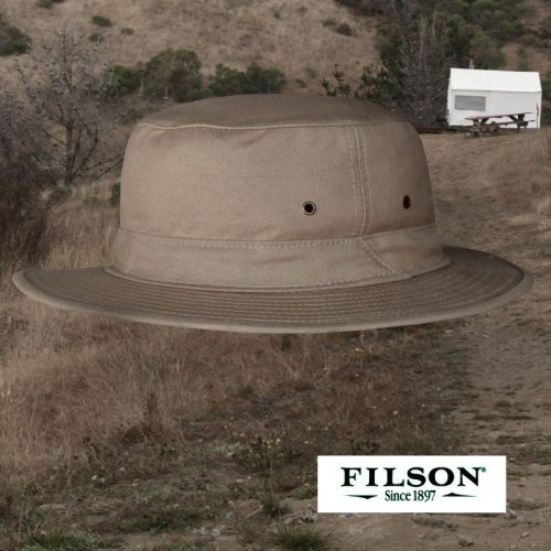 画像クリックで大きく確認できます　Click↓1: フィルソン オリジナル ティンクロス ハット イン ドライシェルター（キャメル）/Filson Original Tin Cloth Hat in Dry Shelter(Camel)