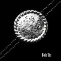ウエスタン ボロタイ ロープエッジ&フローラル/Western Bolo Tie
