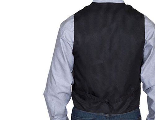画像クリックで大きく確認できます　Click↓2: スカリー オールドウエスト ベスト（ストライプブラック）/Scully Old West Stripe Vest (Black)