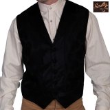 スカリー オールドウエスト ベスト（ペイズリーブラック）/Scully Old West Paisley Vest (Black)