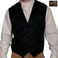 スカリー オールドウエスト ベスト（ペイズリーブラック）/Scully Old West Paisley Vest (Black)