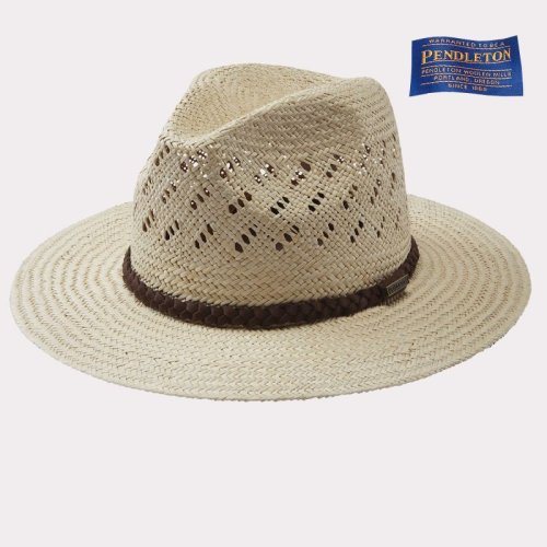 画像クリックで大きく確認できます　Click↓1: ペンドルトン パナマ ストローハット（ナチュラル）/Pendleton Panama Straw Hat(Natural)