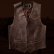 画像3: スカリー ウエスタンヨーク ラムレザー ベスト（ブラウン）/Scully Leather Vest (3)