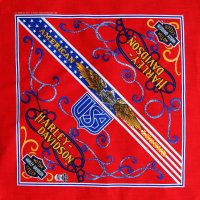 ハーレーダビッドソン バンダナ（レッド・USA）/Harley Davidson Bandana
