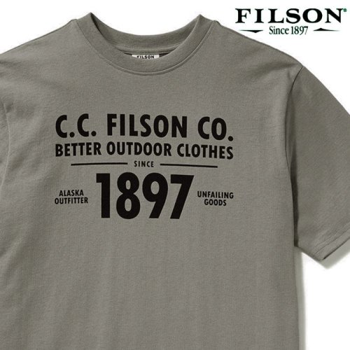 画像クリックで大きく確認できます　Click↓1: フィルソン 半袖 Tシャツ（スティープルグレー）/Filson S/S Outfitter Graphic T-shirt(Steeple Grey)