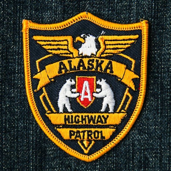 画像1: ワッペン アラスカ ハイウェイ パトロール/Patch Alaska