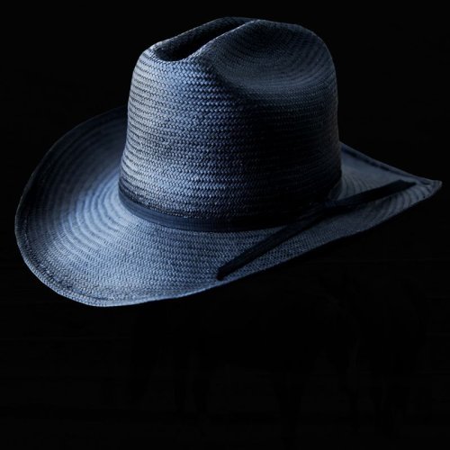 画像クリックで大きく確認できます　Click↓1: ウエスタン ストロー ハット（ブラック）/Straw Hat(Black)