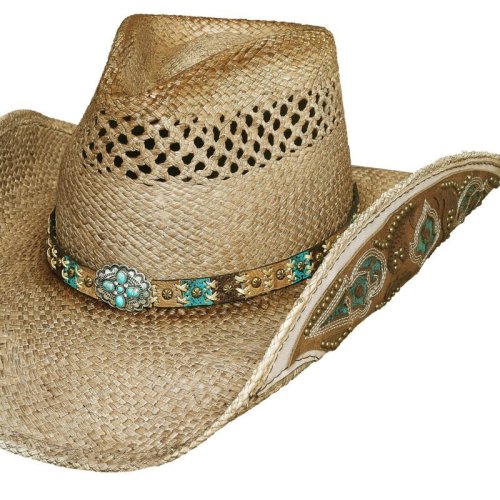 画像クリックで大きく確認できます　Click↓2: ハンドウーブン パナマ カウガール ストローハット（ナチュラル）M/Genuine Panama Hand Woven Straw Hat (Natural)