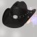 画像1: ブルハイド テリークラーク コレクション ラインストーン ストローハット（ブラック）/Bullhide TERRI CLARK Collection Straw Hat (Black) (1)